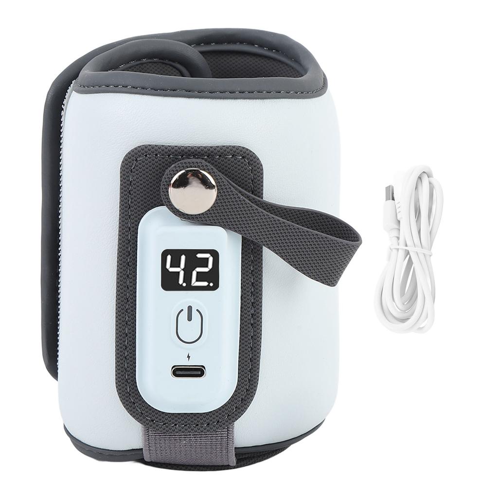 Baby Milchwärmer 5 Einstellbare Temperaturstufen LCD-Anzeige Tragbar Schnellheizend Babyflasche