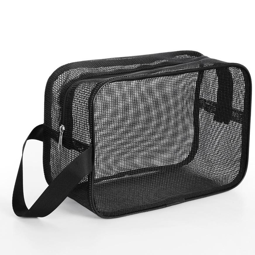 Mesh Bath Organizer Bag – Large Capacity Waterproof Storage for Travel, Fitness & Toiletries
