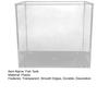 Yousheng Fish Tank Smooth Edges Small Aquarium High Transparency Desktop Aquatic Landscape Tank for Home Decoration
