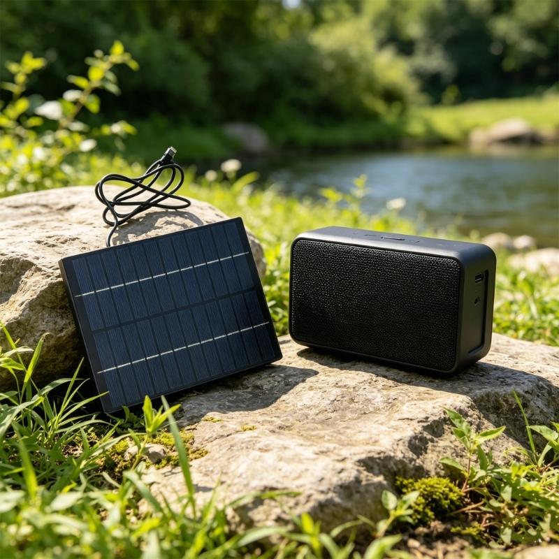 Outdoor 6W 12V Solar Charging Panel with Type C Output Portable Solar Panel for Mobile Device for Hiking Camping Travel