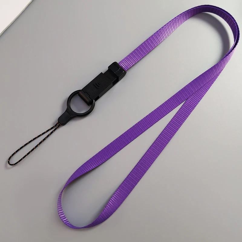 Mobile Phone Lanyard Hanging Neck Rope Men's and Women's Broadband Slip Buckle Chain Key Card Set Universal Long Sling Lanyard