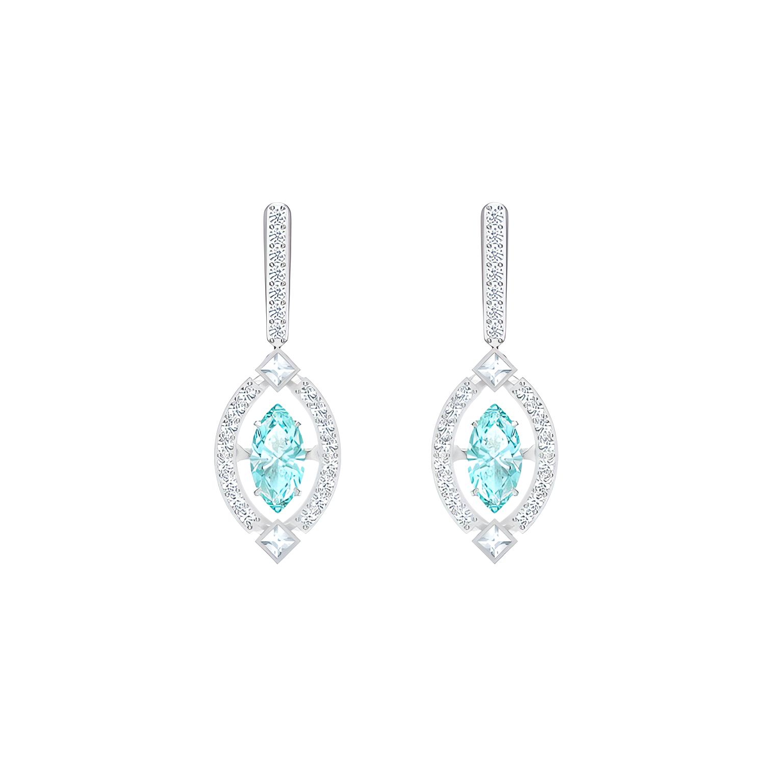 Swarovski Sparkling Dance Earrings Womens Green One Size зелёный