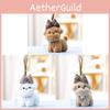 Plush Dog Keychain With Bow For Girls Gift Ideal For Backpacks And Bags