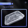 Disposable 4-Compartment Microwaveable Food Container with Lid