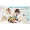 Toddler Toys Race Track Car Gifts for 1 2 3 Year Old Boys - Car Ramp Toy with 4 Car, Parking Lot & Gas Station