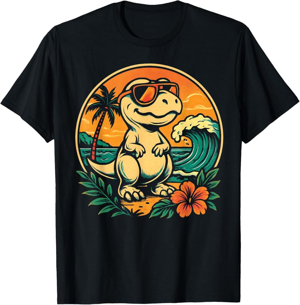 Dinosaur TRex Retro Novelty Men Kids Women Funny Dinosaur TShirt Print Cotton Design Gifts T Shirts Funny Shirt Camiseta