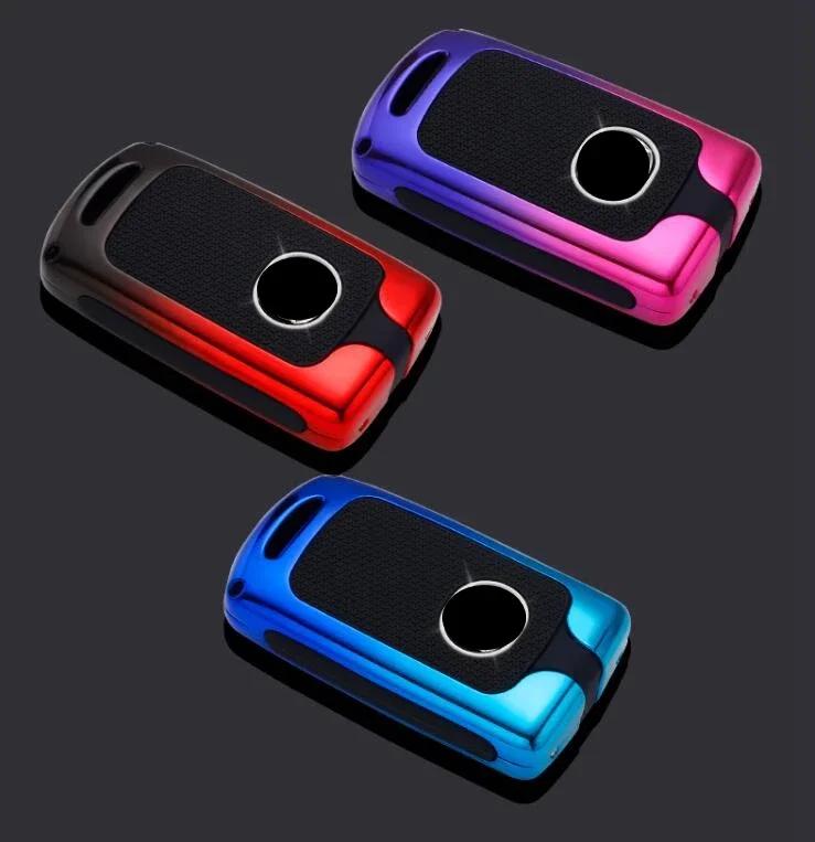 Heißes Innenraum Zubehör Auto Zinklegierung 3 Tasten Schlüsselhülle Abdeckung Halter Für Mazda 3 Alexa CX4 CX5 CX8 Schlüsselanhänger Auto Innenraum Zubehör