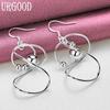 925 Sterling Silver Fashion Pendant Earrings Wedding Jewelry