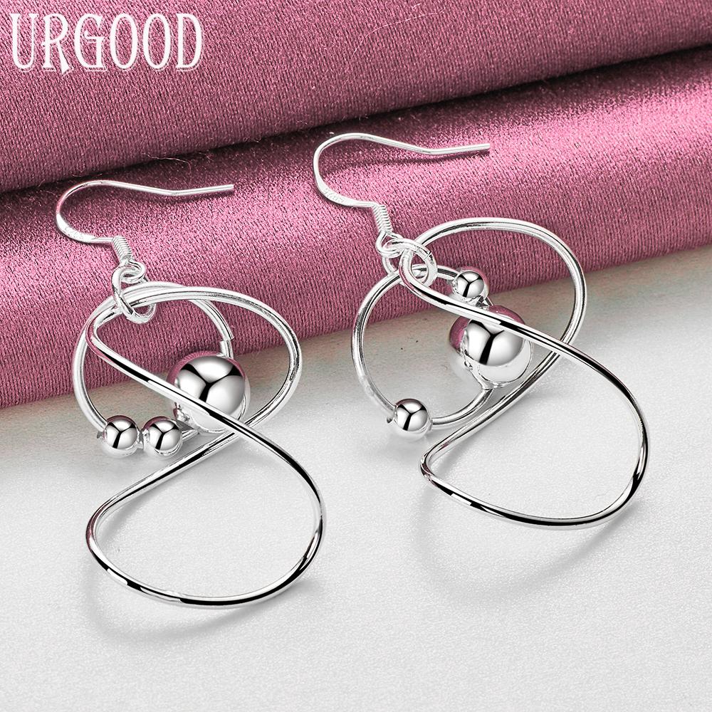 925 Sterling Silver Fashion Pendant Earrings Wedding Jewelry