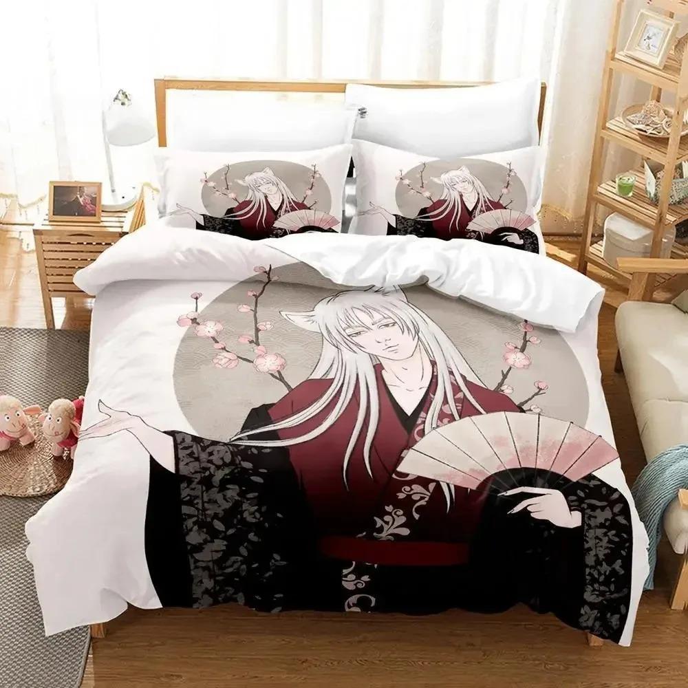 Kamisama Hajimemashita Tomoe Beding Set Bedrom Soft Modern Bedspreads Comefortable Children Kids Soft Duvet Cover Comfortable Quilt Cover And