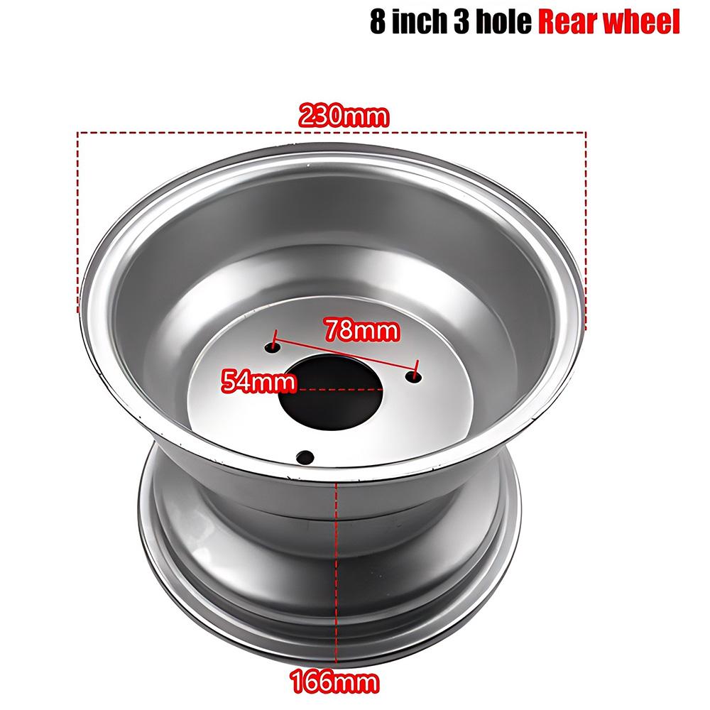 ATV 8 Inch 4 or 3 Hole Wheels Vacuum Rims 150cc-250cc for The Bull Accessories Front Rear Beach Motorcycle Part