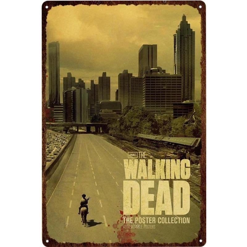 Metal Tin Poster The Walking Dead Movie Metal Sign Plaque Poster for Bar Club Wall Decor Retro Home Vintage Wall Plate Pendant