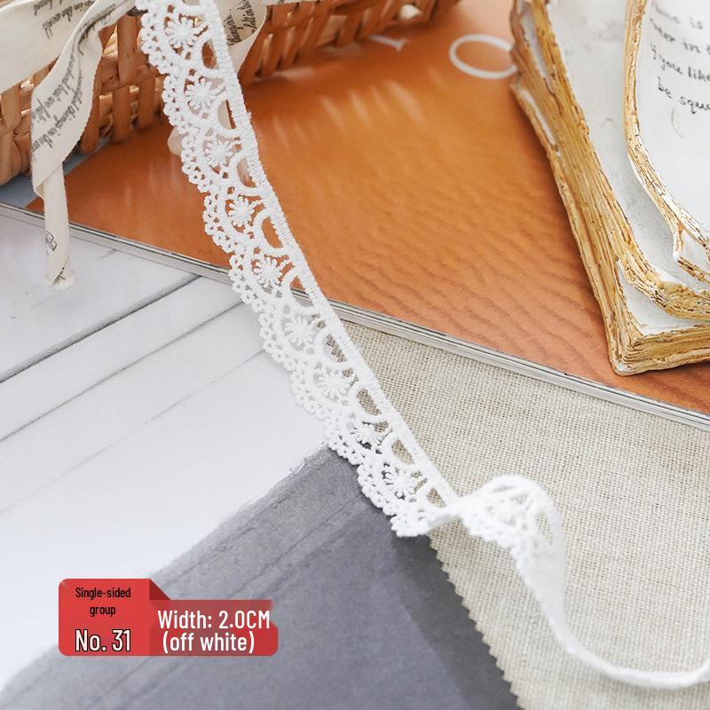 Lace-Trimmed Jute Rope Fabric for DIY Crafts and Clothing