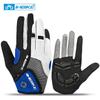 INBIKE Fahrradhandschuhe Touchscreen Fahrradsport Handschuhe Stoßfest MTB Vollfinger Bike Rennradhandschuh für Biker Herren mit Handflächenpolster