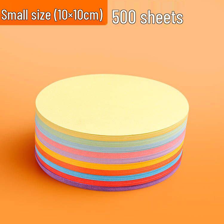 Yuanhao Mixed Color Round Origami Paper - 500 Sheets for Children s Crafts