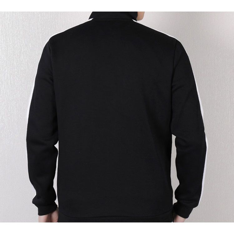 Puma T7 Series Stand Collar Knit Logo Casual Sports Jacket Men Jackets Black 579021-01