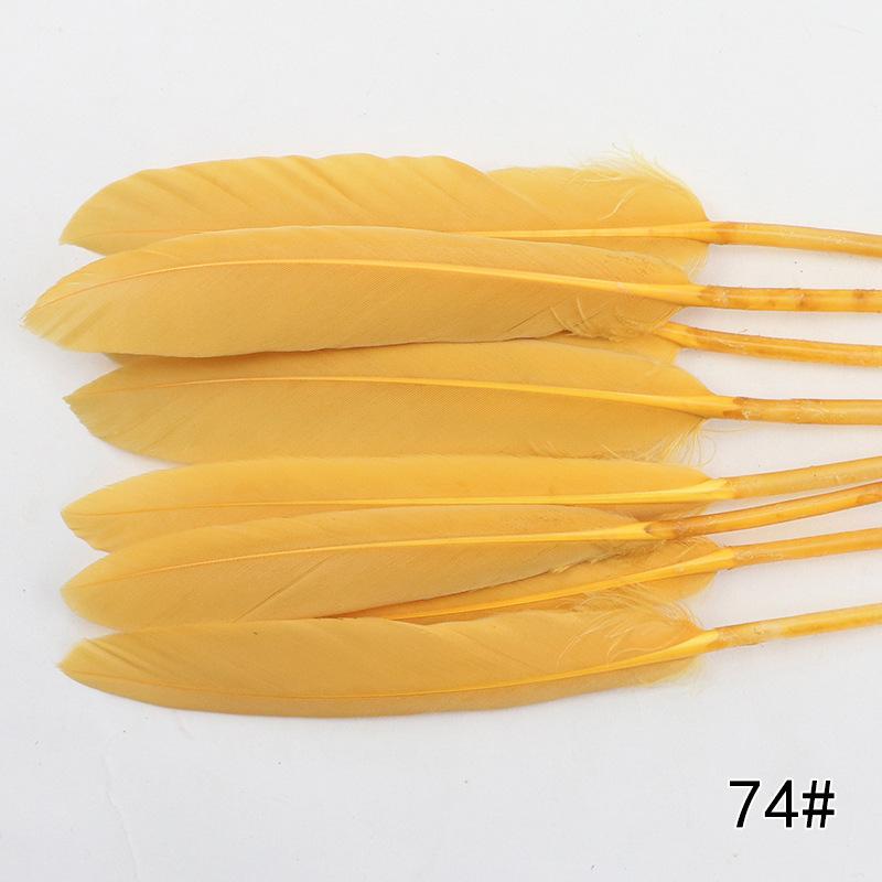 20Pcs Goose And Duck Feather Small Straight Knife 12Cm High Quality Color Diy Jewelry Material Accessories Real Hair