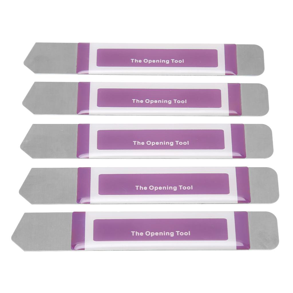 5Pcs Professional Opening Pry Tools Ultrathin Metal Spudger Tool with Rubber Handle for Electronics Phone