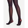 Vintage Patterned Semi-Sheer Pantyhose Stockings Women Vertical Striped Jacquard Thin Silky Tights Leggings Streetwear