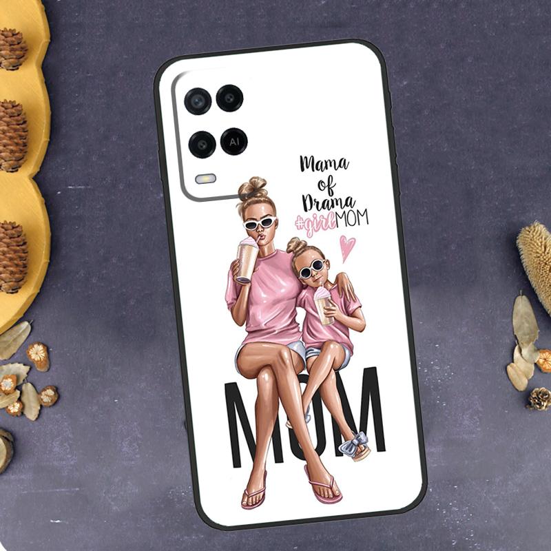 Princess Female Boss Coffee Phone Case For Oppo A94 A74 A54 A15 A18 A38 A58 A78 A98 A40 A60 A80 A16 A76 A96 A57S A17 A77