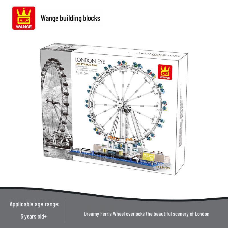Wange Micro Blocks Ferris Wheel Devil's Eye Building Toy, Compatible with Lego