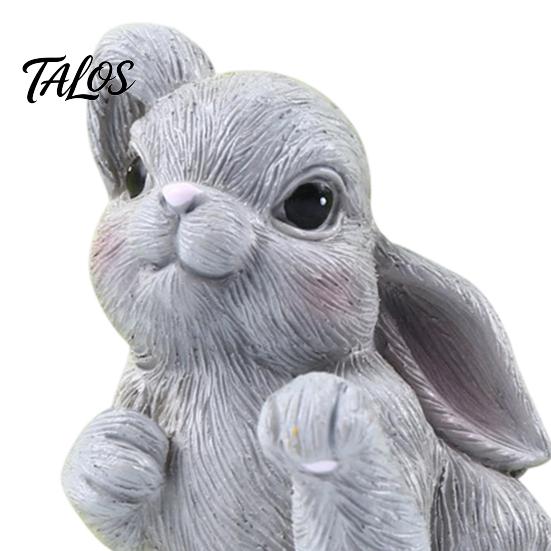 Resin Bunny Towel Hooks Easter Rabbit Cartoon Sticky Hook, Adhesive Wall Hanger, Small Item Organizers Decorative Storage Hook for Towels Keys