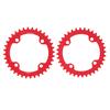 32343638T BCD 104 Mountain Bike Steel Single Crank Chain Ring Repair Parts (Red 36T)