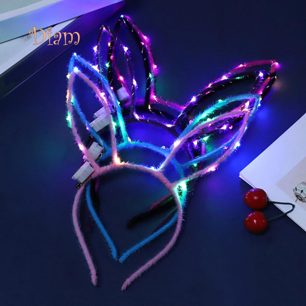 

BH Kids Light Up Мультфильм Кроличьи Уши Обруч Для Волос Повязка На Голову Вечерняя Вечеринка Декор Реквизит Аксессуары