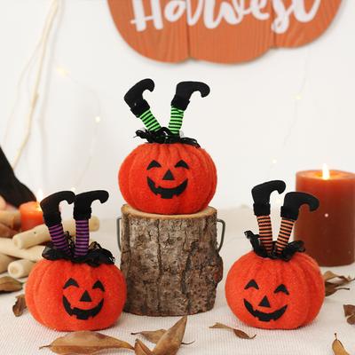 Halloweenské dekorace, Kreativita, Čarodějnické nohy, Dýně, Figurkové ozdoby, Svátek duchů, Ozdoby pro párty atmosféru, Party dekorace
