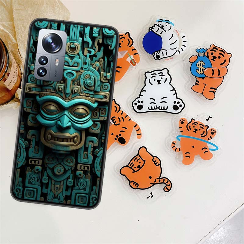Aztec Maya Stone Phone Case For Xiaomi Poco X7 F6 F5 Pro F7 14 Ultra Mi 15 11 Lite F3 M6 M5S M4 11T 10T Pro Cover Capa