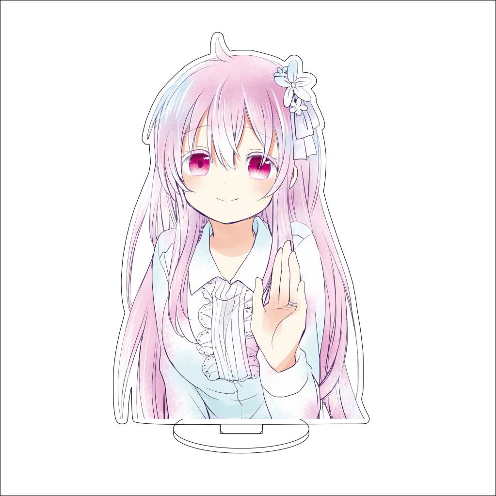 16CM Anime Happy Sugar Life Cosplay Ornaments Matsuzaka Satou Koube Shio Koube Asahi Acrylic Stand Figure Stand Halloween Gifts