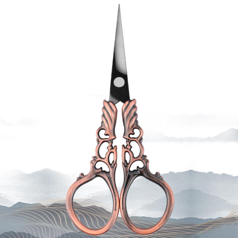 Embroidery Scissor Tailor'S Scissors Electroplated Retro Small Scissors DIY Apparel Sewing Supplies Arts&Crafts Office Scissors
