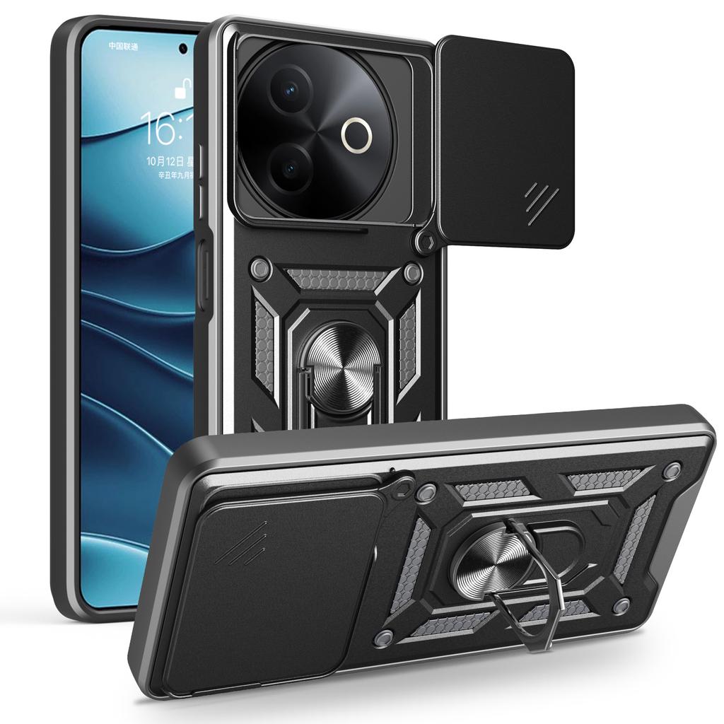 Funda for VIVO Y39 5G Case Slide Camera Lens Ring Stand Holder Shockproof Phone Cover for VIVO Y39 5G Capa