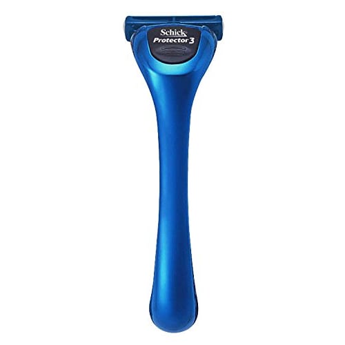 Schick Schick Protector Three 3 Blade Holder (Includes 2 Replacement Blades) Razor Razor Shaving Shaving Men's Micro Safety Wire Replacement Blade (1