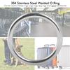 304 Rostfritt Stål Svetsad O-ring (08040 Linjediam. 5mm * Innerdiameter. 40 mm) Dykdjurstillbehör