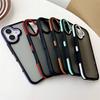 Matte Two-Color Full-Coverage Phone Case for iPhone 11-17 Pro Max