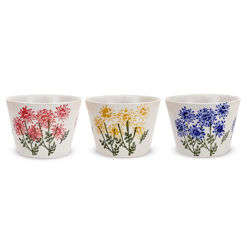 Set of 3 Wildflower Hasami Made In Japan 437600 J-kitchens Teacups, 225cc, Design, Ware, Stylish, /
