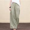 Newest Women's Loose Wide Leg Pants, Fashion Style Cotton Linen Long Pants for Women
