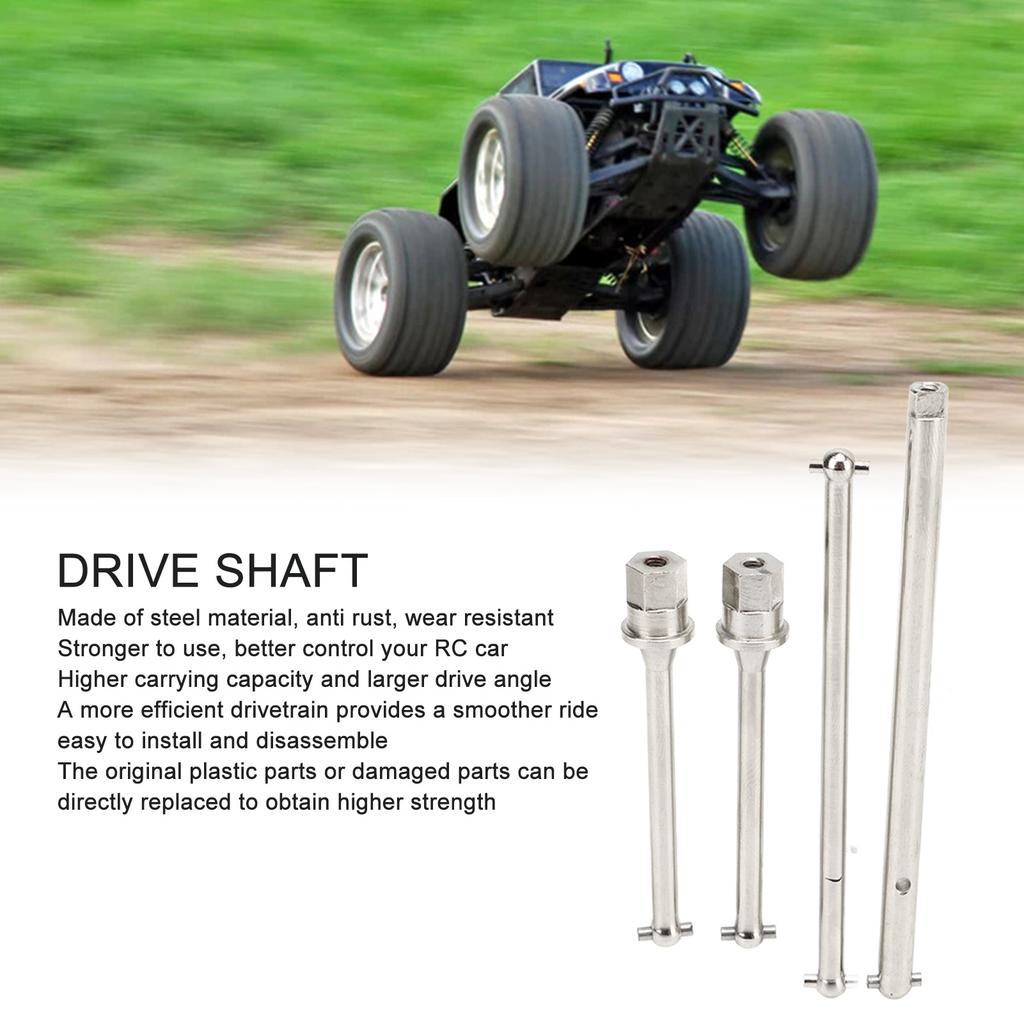 RC Middle Rr Drive Shaft Metal Steel Drive Shaft for     JR 1/18 RC Car Upgrade Part