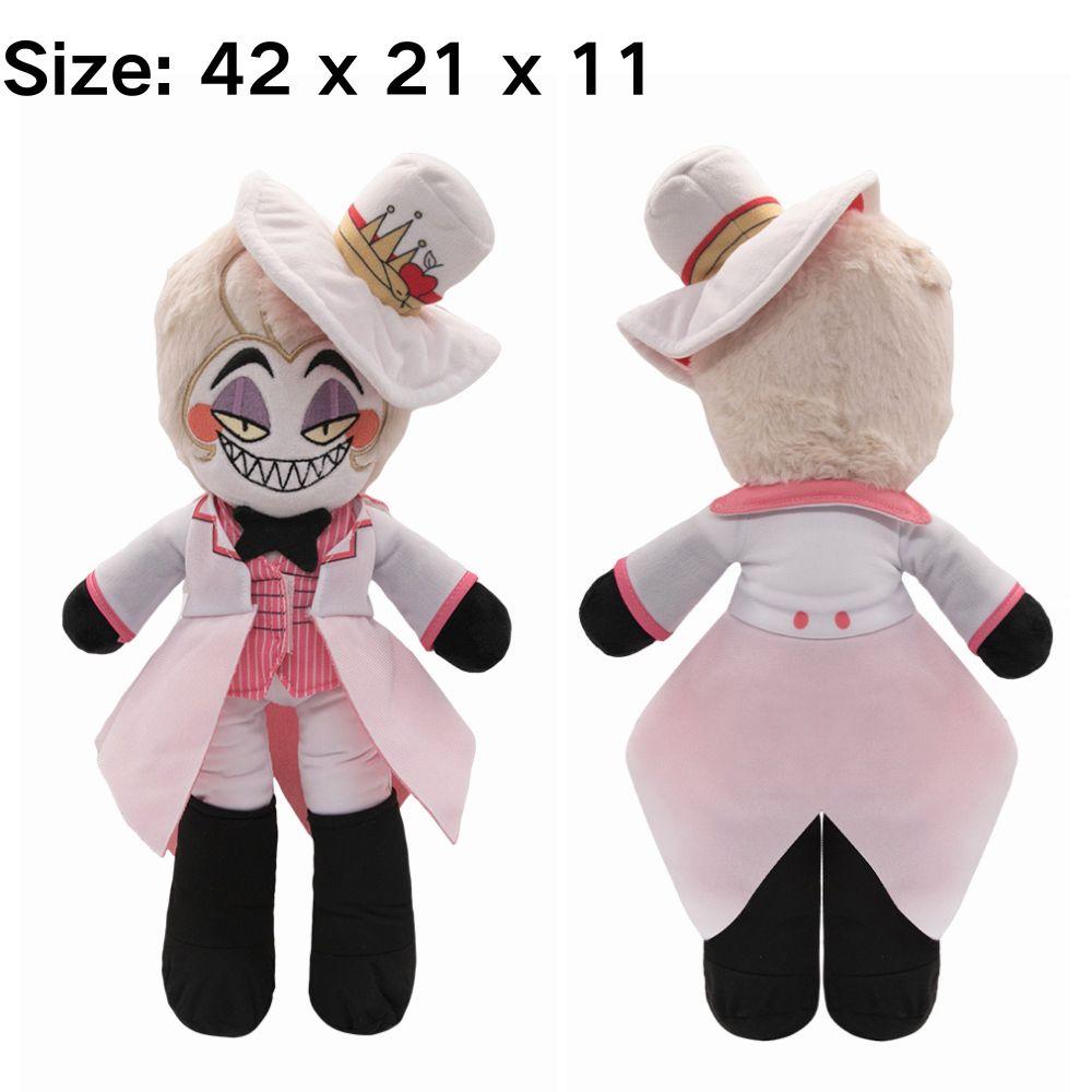 Cursed Cat Alastor Cosplay Plush Angel Dust Husk Lucifer Fat Nuggets Plushies Cartoon Hotel Fantasy Birthday Gifts Mascot Props