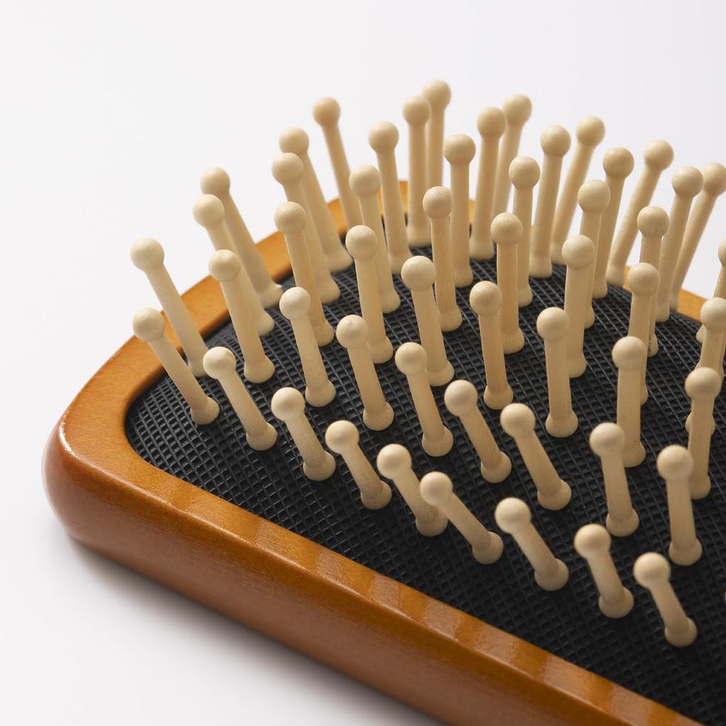 Kai Hime Tsubaki Paddle Mini Scalp KQ3258 Brush, Size, Small, Compact, Portable, Wooden, Massager,