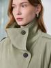 Maxza Diagonal Out-Pocket Half Trench Jacket