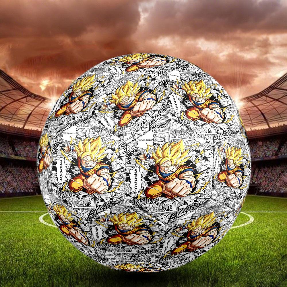 DRAGON BALL Print Size 5 Soccer Ball, Standard Match Football for Sports Game and Team Practice, Ideal Gift for Soccer Fans