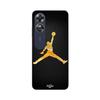 Phone Case - MANIACASE - Oppo A17 - Jordan Logo 23 - Golden Color - Flexible TPU Silicone