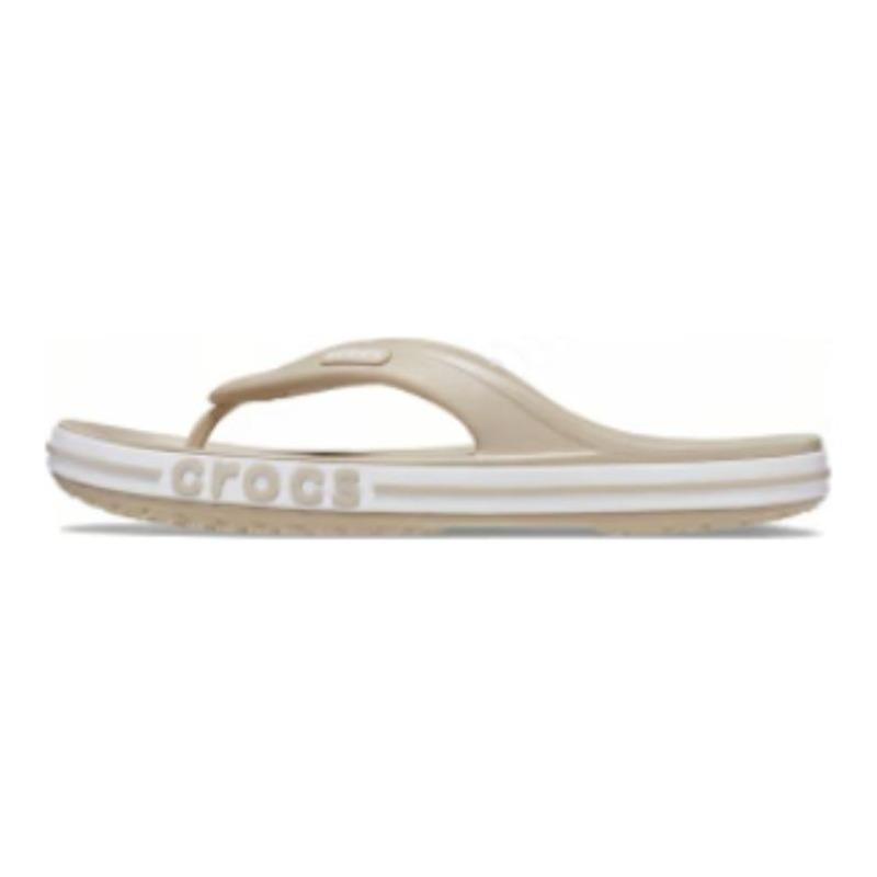 Crocs Comfort Fashion Outdoor Breathable Flip Flops Unisex Off White 205393-2V3 36-37
