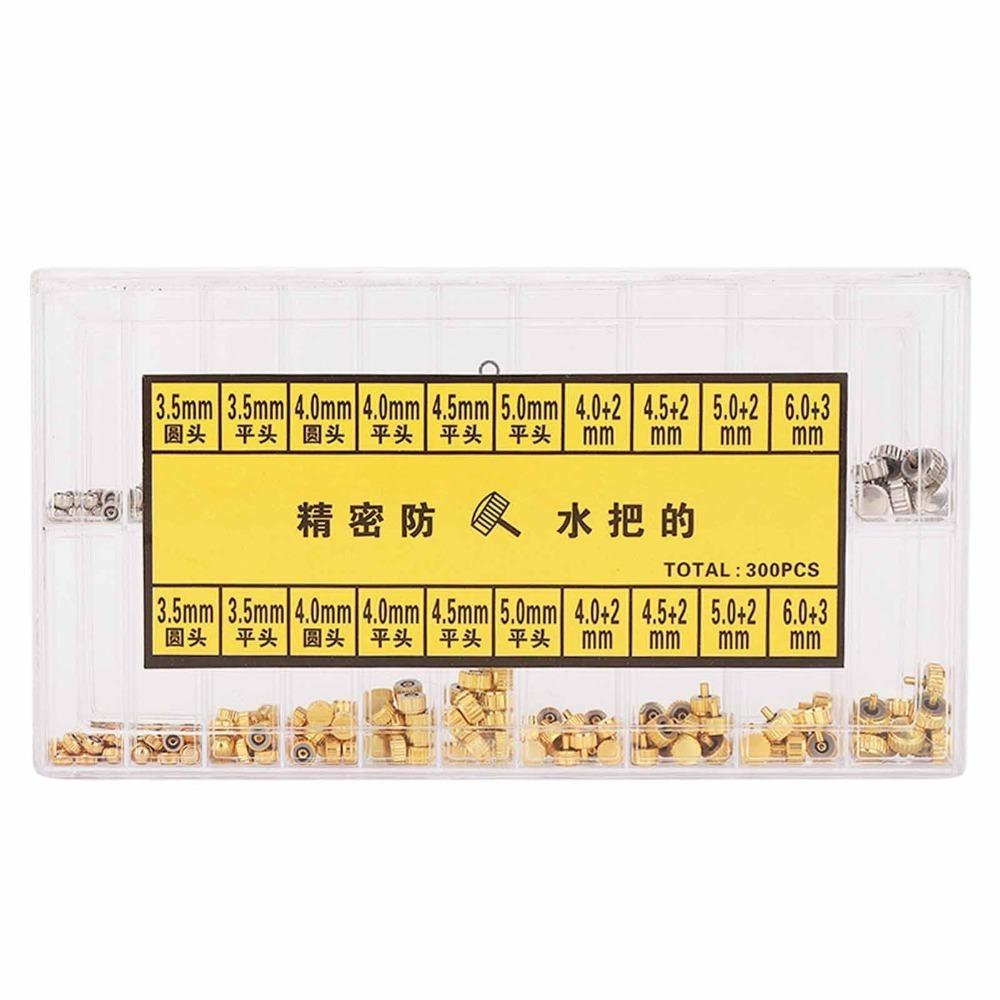 Steel Watch Crown Kit Silver Watch Crown Replacement Professional Watch Repairing Tool Watchmakers