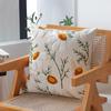 Ins Nordic Style Flower Embroidery Pillow Case Pastoral Style Pillow Home Sofa Cushion Car Bay Window Cushion
