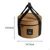 14L Capacity Camping Bag, Waterproof Durable with Side Pocket 7kg Load Bearing Outdoor Tableware