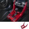 Fit For Honda Civic 2016 -  LHD Car Transmission Shift Gear Box Decoration Stripes Frame Cover Trim ABS Interior Accessories