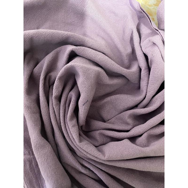 

Летнее женское платье с круглым вырезом, длинным рукавом, больших размеров, свободное однотонное длинное длинное платье, большой жилет, хлопково-льняные платья M фиолетовый